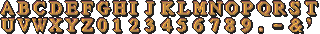Sprite image N03A, credit sequence font